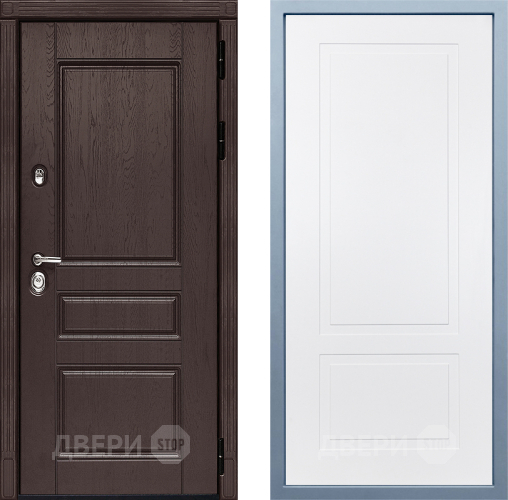 Входная металлическая Дверь Дива МД-90 Н-7 Белый в Химках