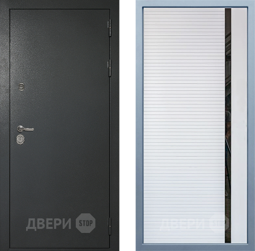 Входная металлическая Дверь Дива МД-40 Титан МХ-45 Белый матовый в Химках
