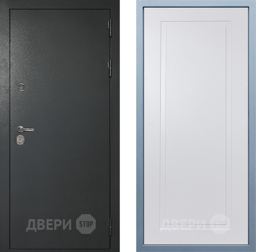 Входная металлическая Дверь Дива МД-40 Титан Н-10 Белый в Химках