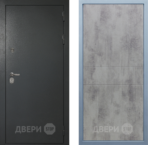 Входная металлическая Дверь Дива МД-40 Титан М-1 Бетон темный в Химках