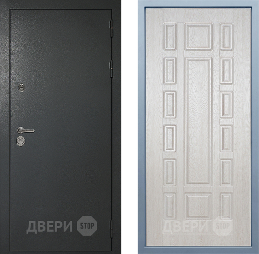 Входная металлическая Дверь Дива МД-40 Титан М-2 Дуб филадельфия крем в Химках