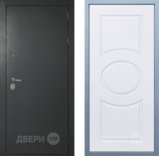 Входная металлическая Дверь Дива МД-40 Титан М-30 Белый в Химках
