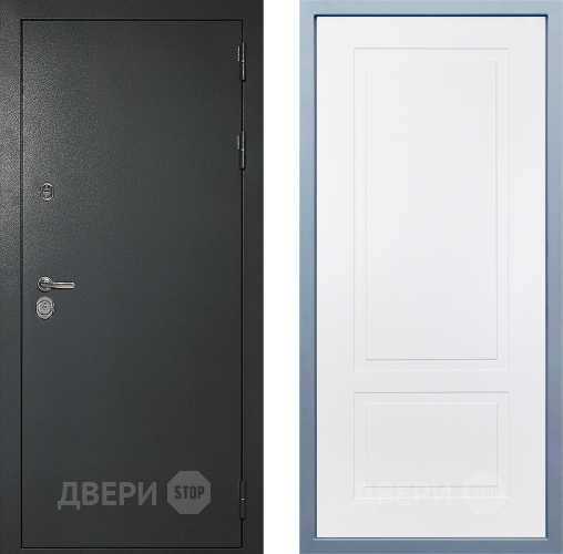 Входная металлическая Дверь Дива МД-40 Титан Н-7 Белый в Химках