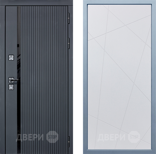 Входная металлическая Дверь Дива МХ-46 STR Д-11 Белый в Химках