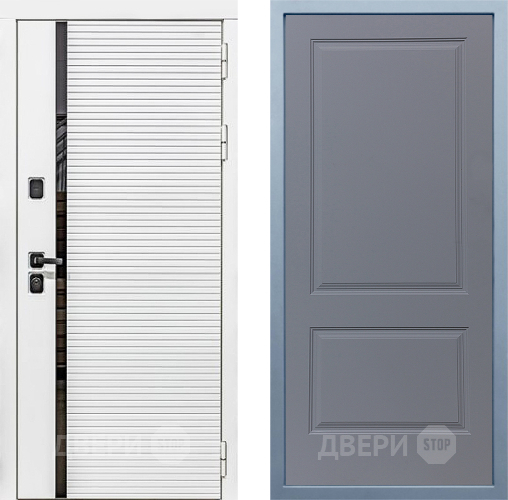 Дверь Дива МХ-45 Белая STR Д-7 Силк Маус в Химках
