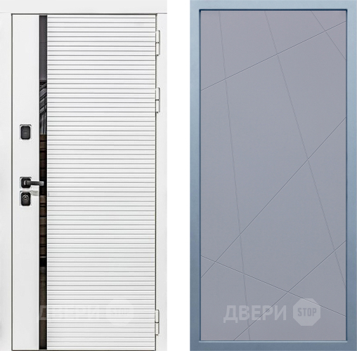 Входная металлическая Дверь Дива МХ-45 Белая STR Д-11 Силк Маус в Химках