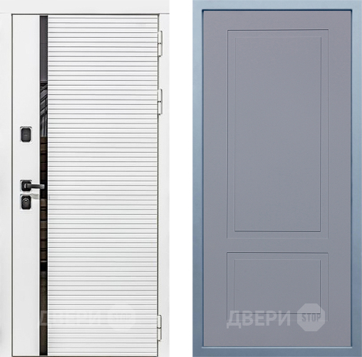 Дверь Дива МХ-45 Белая STR Н-7 Силк Маус в Химках