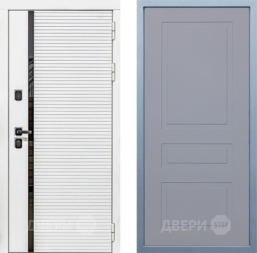 Дверь Дива МХ-45 Белая STR Н-13 Силк Маус в Химках
