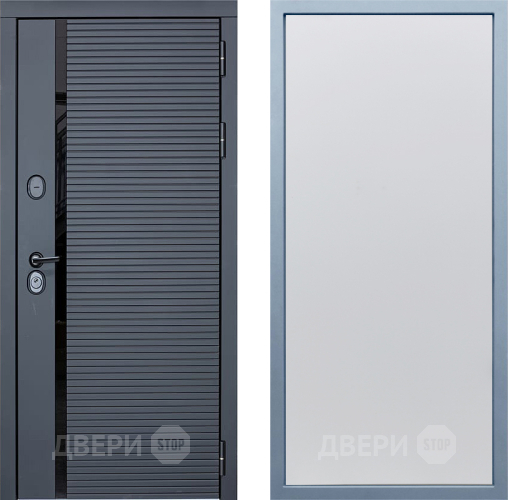 Входная металлическая Дверь Дива МХ-45 STR Н-1 Белый в Химках