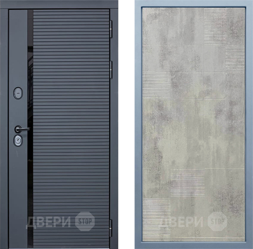 Дверь Дива МХ-45 STR Д-4 Бетон темный в Химках