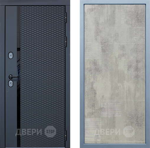 Входная металлическая Дверь Дива МХ-47 STR Д-4 Бетон темный в Химках