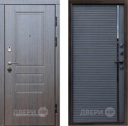 Входная металлическая Дверь Престиж Классика Венге Porte Черный кварц в Химках