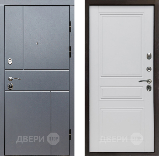 Дверь Престиж Горизонт Грэй Классика Белый матовый в Химках