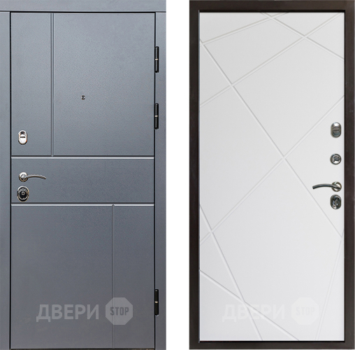 Дверь Престиж Горизонт Грэй Лучи Бетон белый в Химках
