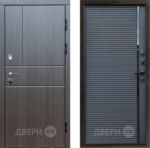 Входная металлическая Дверь Престиж Горизонт Венге Porte Черный кварц в Химках