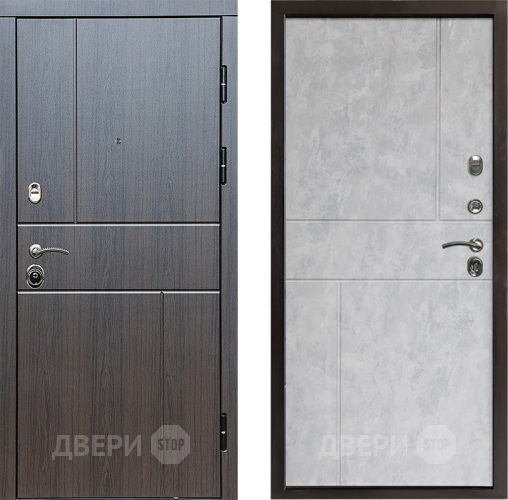 Входная металлическая Дверь Престиж Горизонт Венге Горизонт Бетон светлый в Химках