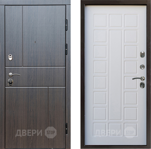 Входная металлическая Дверь Престиж Горизонт Венге Престиж Белое дерево в Химках