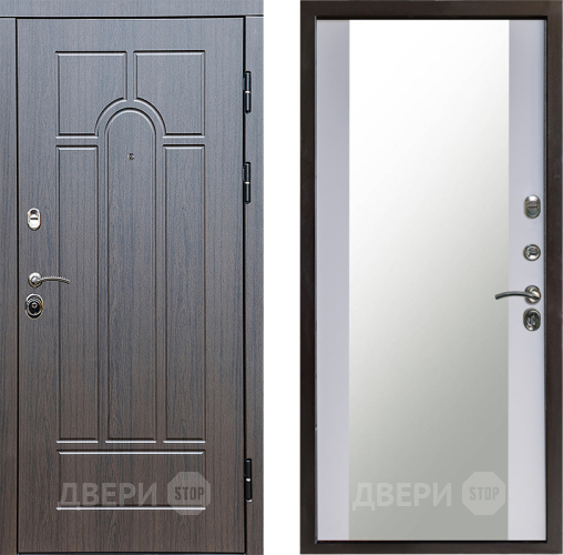 Дверь Престиж Арка Зеркало Белый софт в Химках
