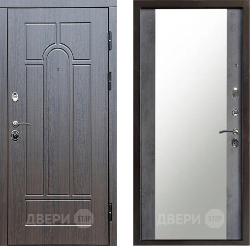 Дверь Престиж Арка Зеркало Бетон темный в Химках