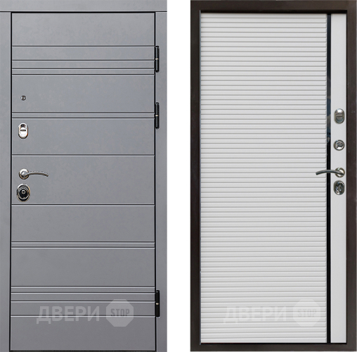 Входная металлическая Дверь Престиж Линия Грэй Porte Белый в Химках