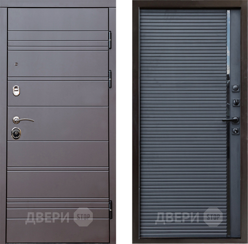 Входная металлическая Дверь Престиж Линия Браун Porte Черный кварц в Химках