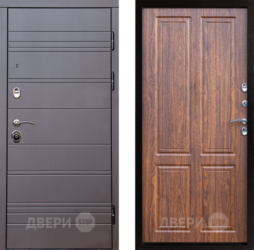 Входная металлическая Дверь Престиж Линия Браун Премиум Орех светлый в Химках