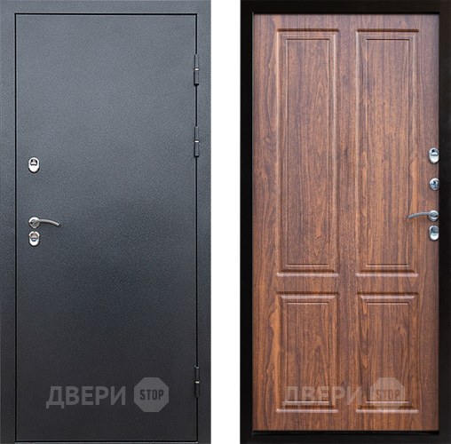 Дверь Престиж TERMO с терморазрывом Снегирь Серебро Премиум Орех светлый в Химках