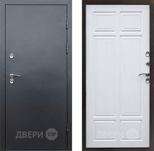 Входная металлическая Дверь Престиж TERMO с терморазрывом Снегирь Серебро Премиум Лиственница белая в Химках