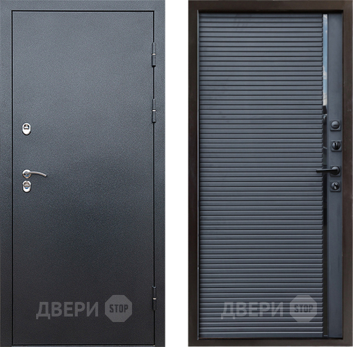 Дверь Престиж TERMO с терморазрывом Снегирь Серебро Porte Черный кварц в Химках