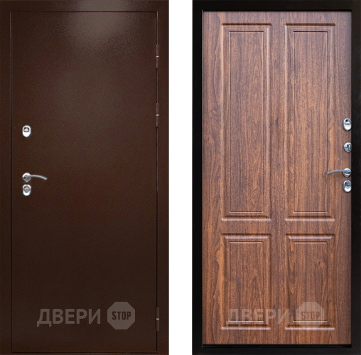 Дверь Престиж TERMO с терморазрывом Снегирь Медь Премиум Орех светлый в Химках