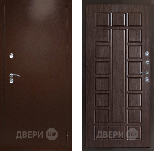 Входная металлическая Дверь Престиж TERMO с терморазрывом Снегирь Медь Престиж Венге в Химках