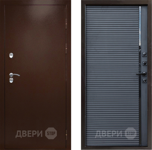 Входная металлическая Дверь Престиж TERMO с терморазрывом Снегирь Медь Porte Черный кварц в Химках