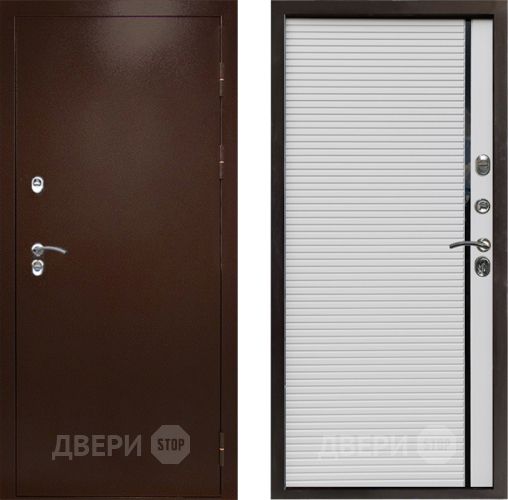 Дверь Престиж TERMO с терморазрывом Снегирь Медь Porte Белый в Химках