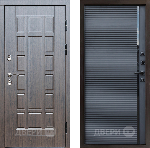 Входная металлическая Дверь Престиж TERMO с терморазрывом Престиж Porte Черный кварц в Химках