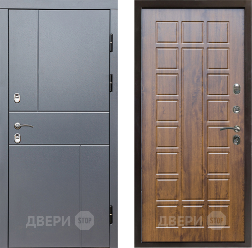 Входная металлическая Дверь Престиж TERMO с терморазрывом Горизонт Грэй Престиж Дуб в Химках