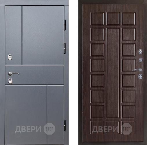 Входная металлическая Дверь Престиж TERMO с терморазрывом Горизонт Грэй Престиж Венге в Химках