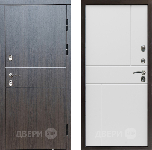 Входная металлическая Дверь Престиж TERMO с терморазрывом Горизонт Венге Горизонт Бетон белый в Химках