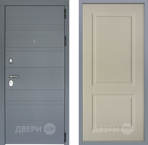Дверь Заводские двери Лира Софт графит Доррен Шампань в Химках