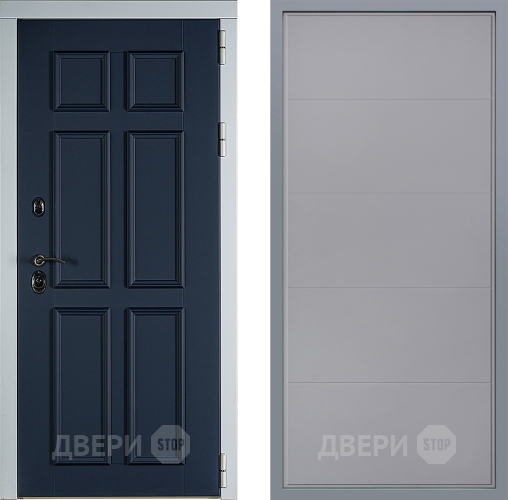 Дверь Заводские двери Стокгольм Тривия Грей софт в Химках