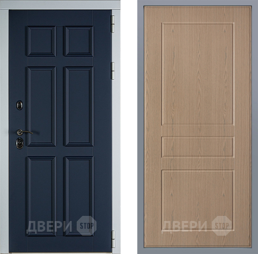 Дверь Заводские двери Стокгольм К-2 Беленый дуб в Химках