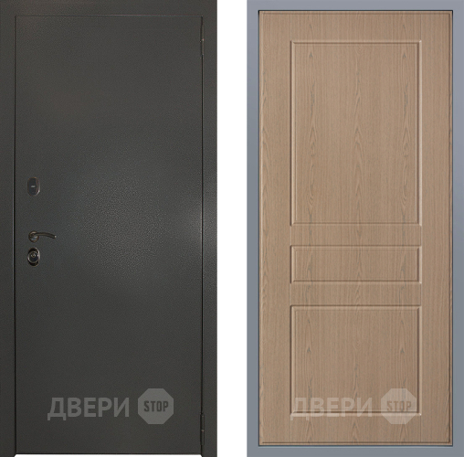 Дверь Заводские двери Эталон 3к антик серебро К-2 Беленый дуб в Химках