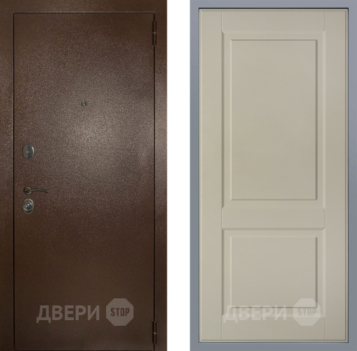 Дверь Заводские двери Эталон 3к антик медь Доррен Шампань в Химках