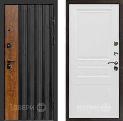 Входная металлическая Дверь Престиж Prestizh Классика Белое дерево в Химках