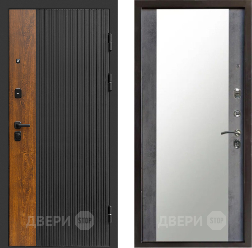 Дверь Престиж Prestizh Зеркало Бетон темный в Химках
