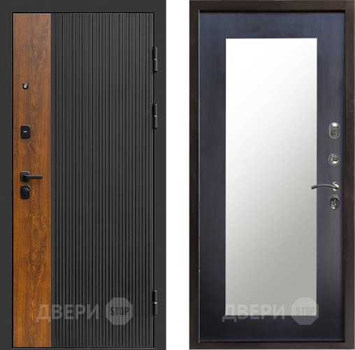 Входная металлическая Дверь Престиж Prestizh Зеркло Пастораль Венге в Химках