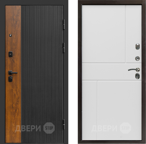 Входная металлическая Дверь Престиж Prestizh Горизонт Бетон белый в Химках