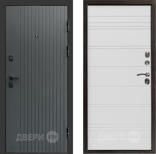 Входная металлическая Дверь Престиж Tvist Grey Line Белый в Химках