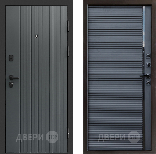 Входная металлическая Дверь Престиж Tvist Grey Porte Черный кварц в Химках