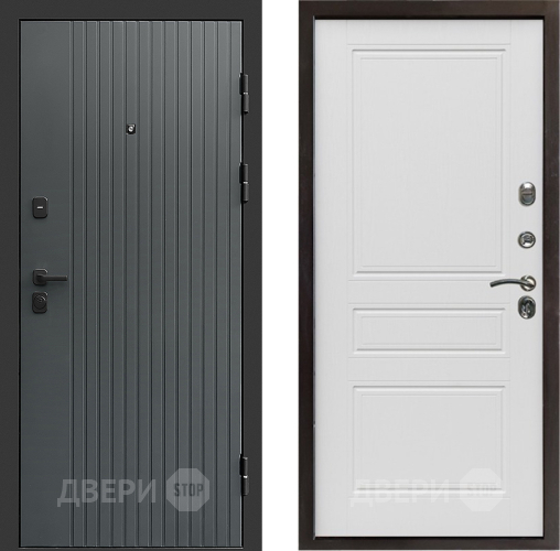 Входная металлическая Дверь Престиж Tvist Grey Классика Лиственница белая в Химках