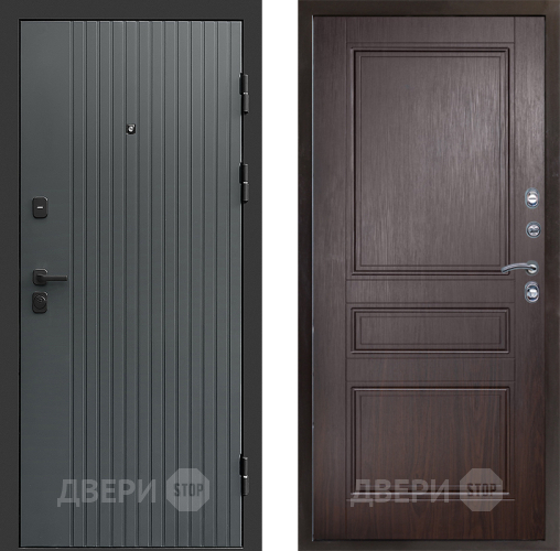 Входная металлическая Дверь Престиж Tvist Grey Классика Венге в Химках